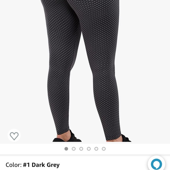 dark grey workout leggings - Picture 6 of 8
